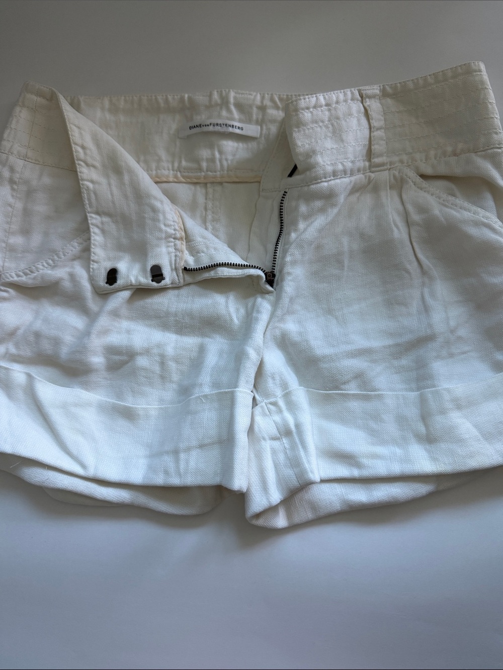 Diane von Furstenberg White Short